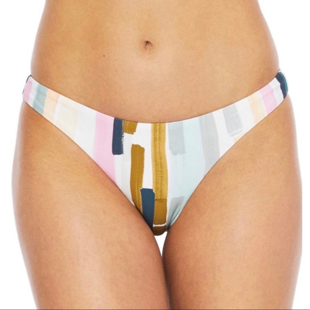 NEW THE BIKINI LAB STRIPED HIPSTER BIKINI BOTTOM